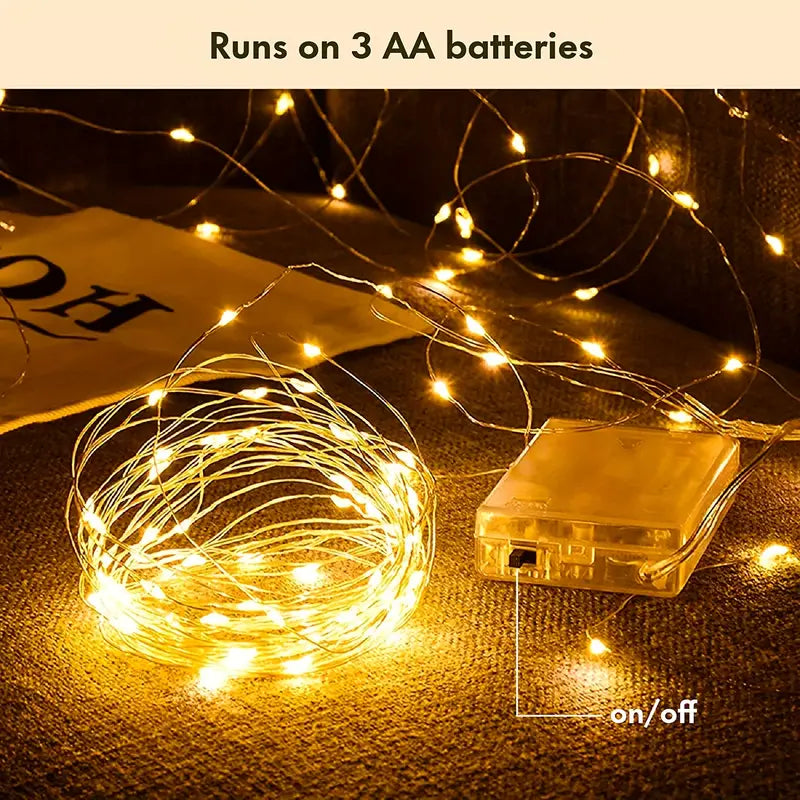 Enchanting 5-Meter Fairy Lights - 50 LED Fairy Tale Lights | Battery-Powered-2