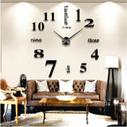 Giant 3D Clock For Home/Office Decoration - 47INCHES/120CM