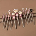 Professional 15-Piece Pro Brush Set for Flawless Makeup Artistry