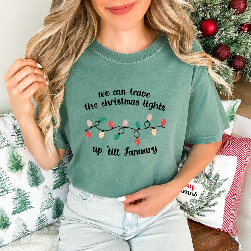 Leave the Christmas lights up til January