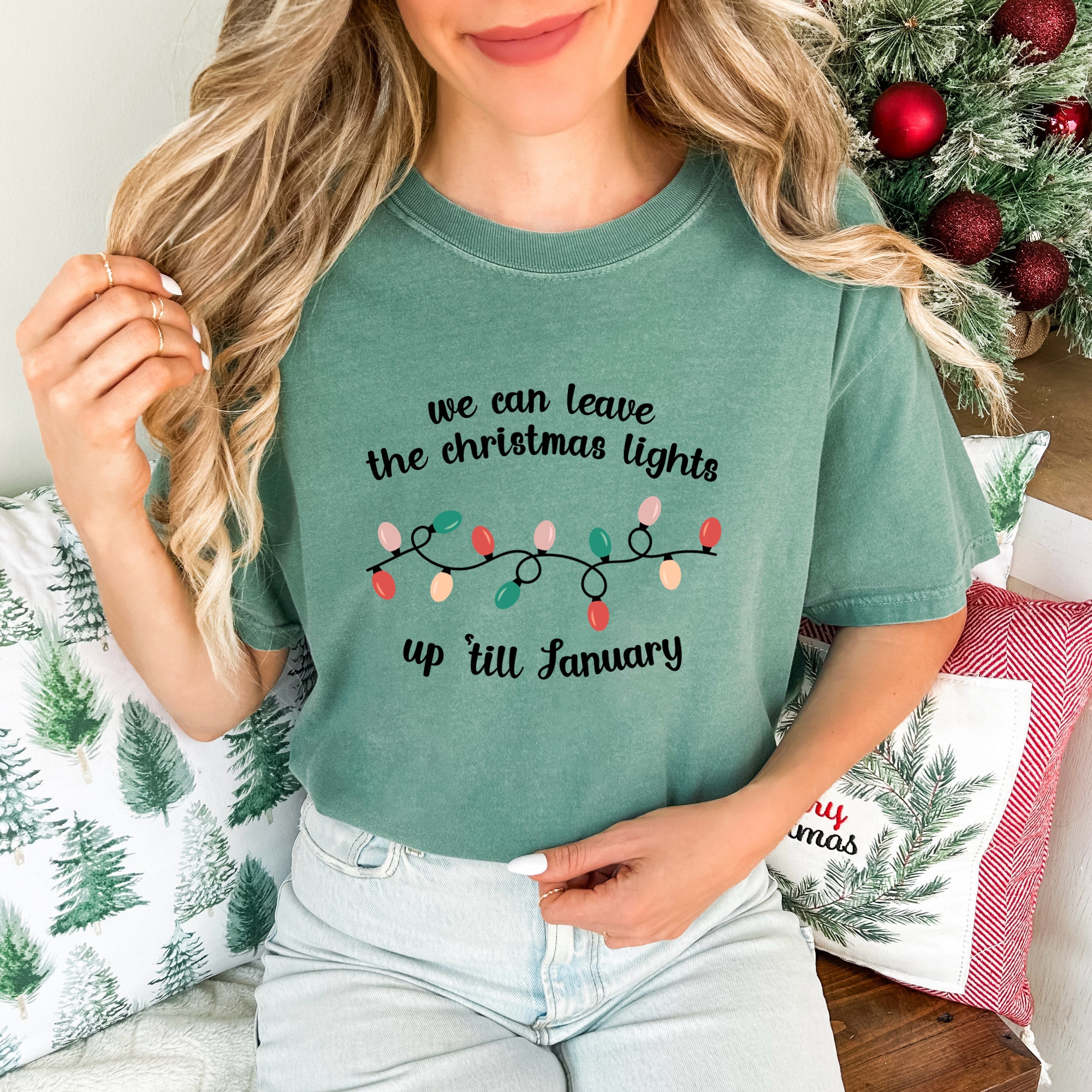 Leave the Christmas lights up til January