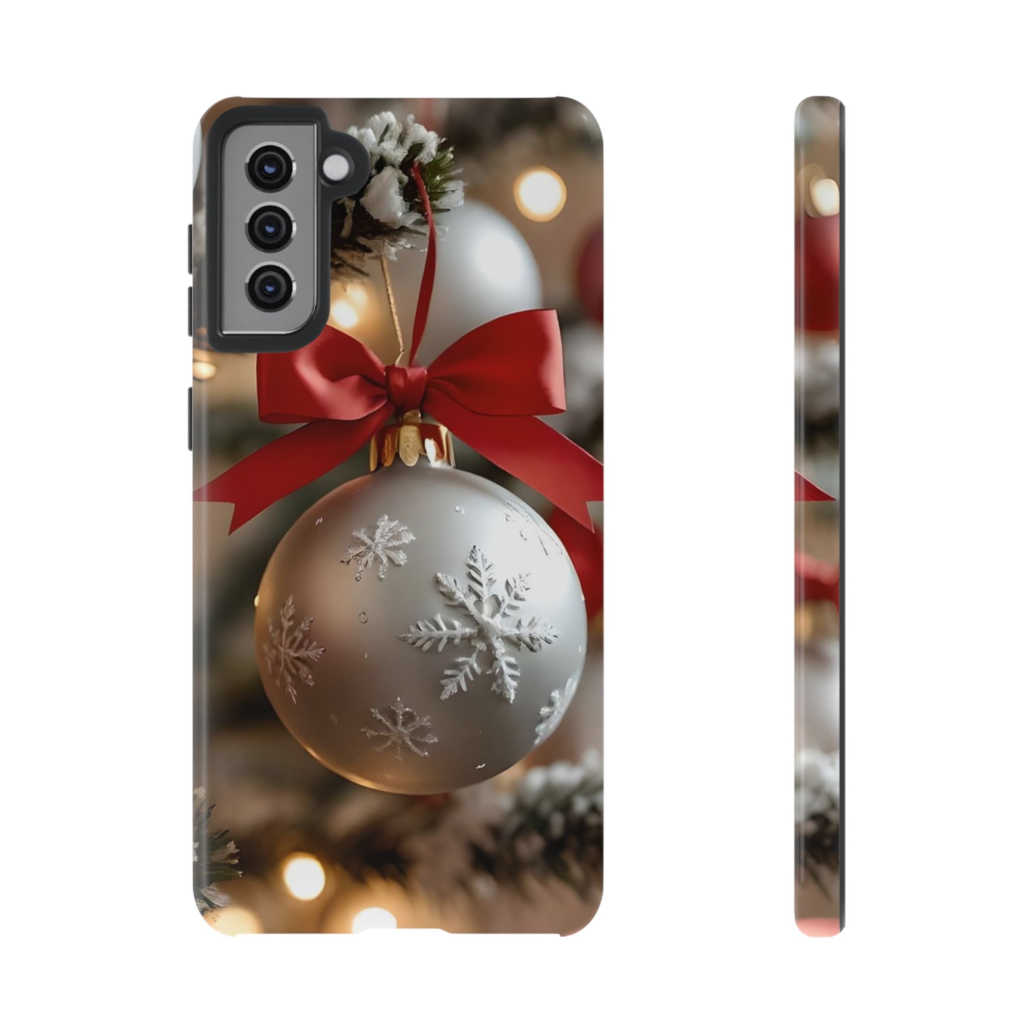 Christmas Phone Case with Seasonal Ornament Design, Festive Mobile Cover, Holiday Gift for Friends and Family, Winter Accessories, [...]