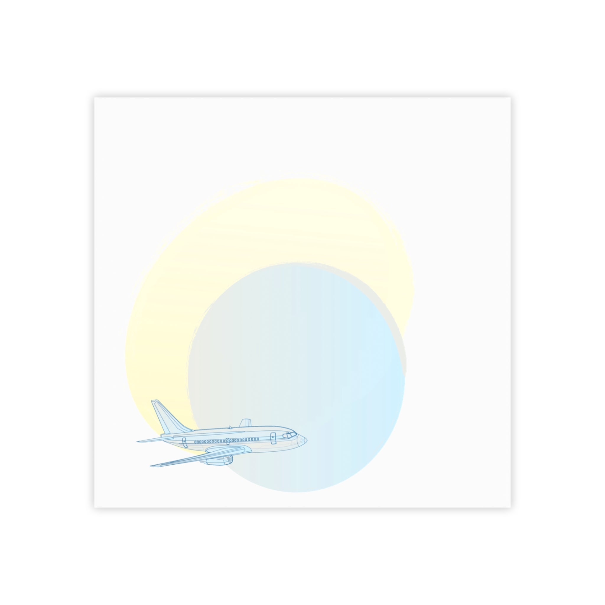 Aviation-Themed Sticky Notes, Cute Note Pads
