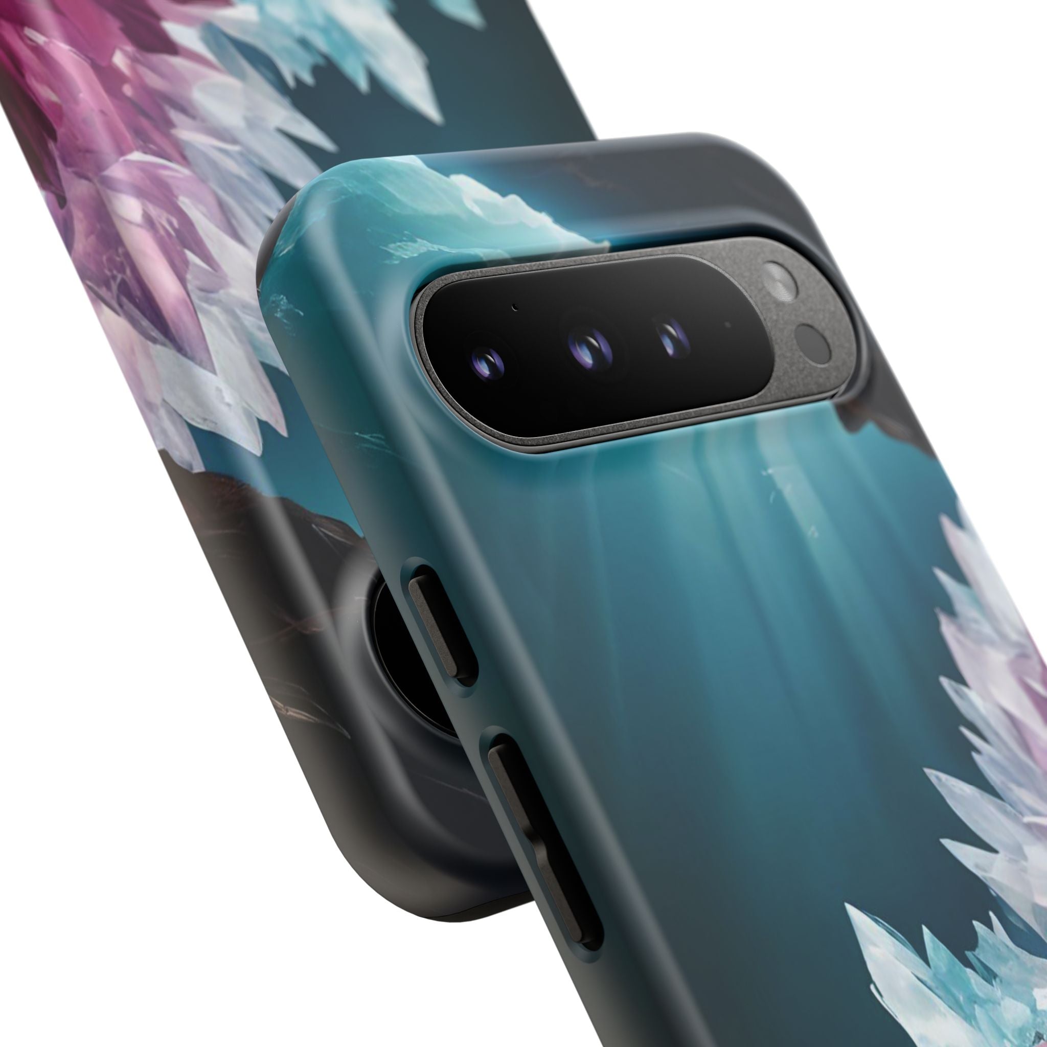Colorful Crystal Cave Light Beam, Phone Case