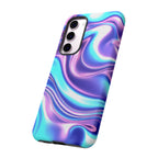 Coque de téléphone colorée, résistante, motif tourbillonnant, accessoire de téléphone dynamique, cadeau pour elle, protection mobile tendance