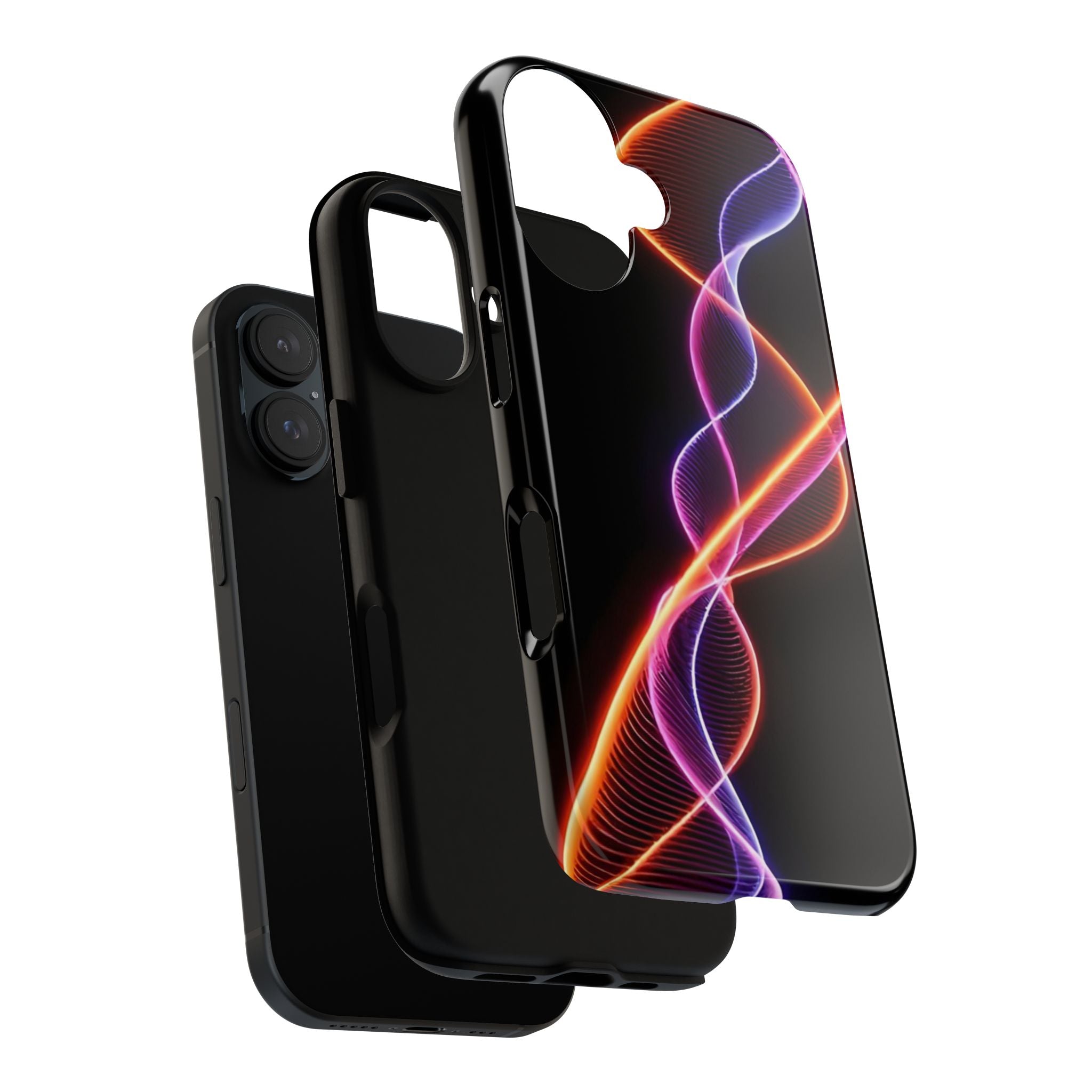 Vibrant Phone Case with Abstract Light Design, Artistic Phone Cover, Modern Tech Accessory, Gift for Tech Lovers, Personalized Phone Case