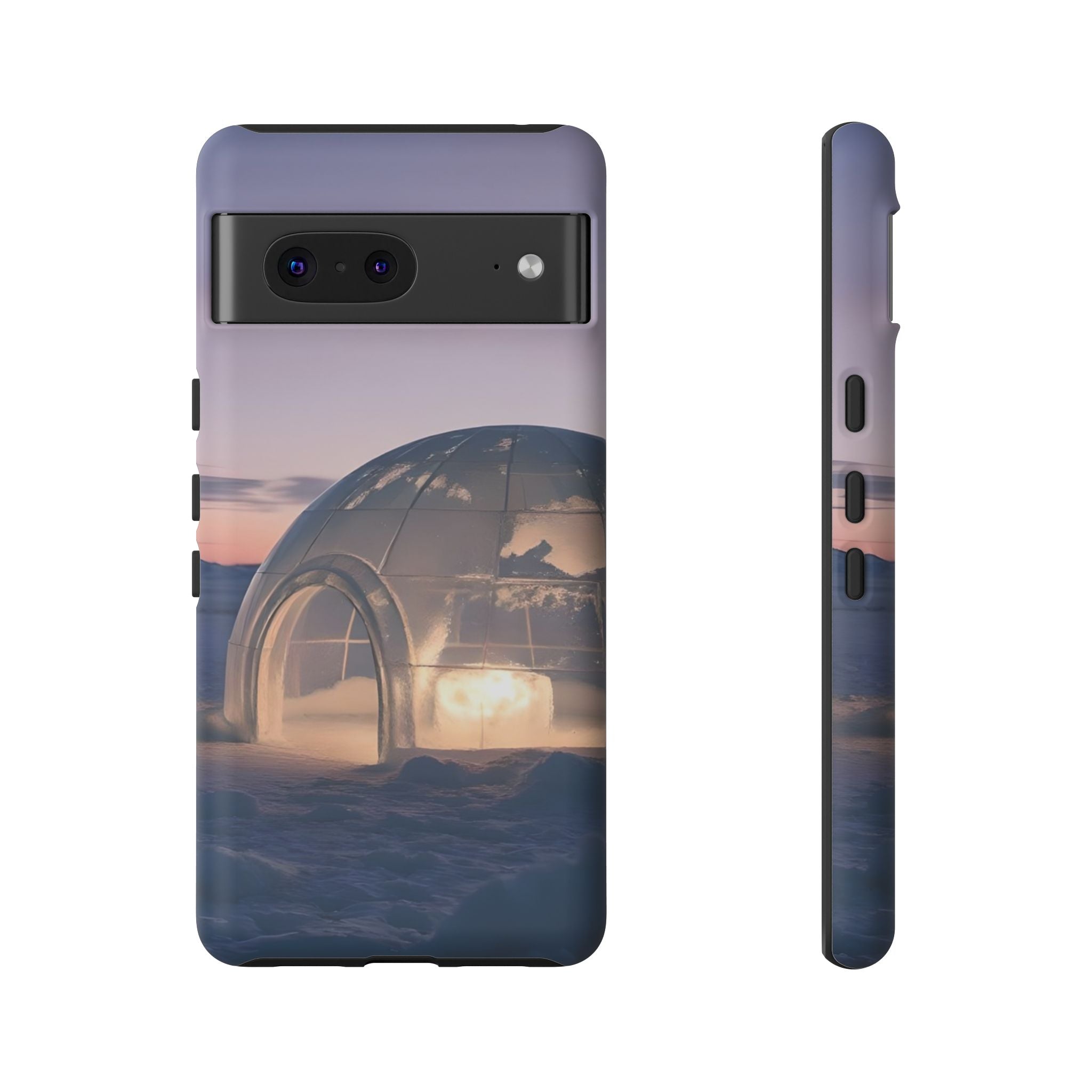 Stylish Phone Case with Igloo Design, Tough Cases for Outdoor Lovers, Unique Gift for Adventurers, Phone Cover for Winter, Protective Cases