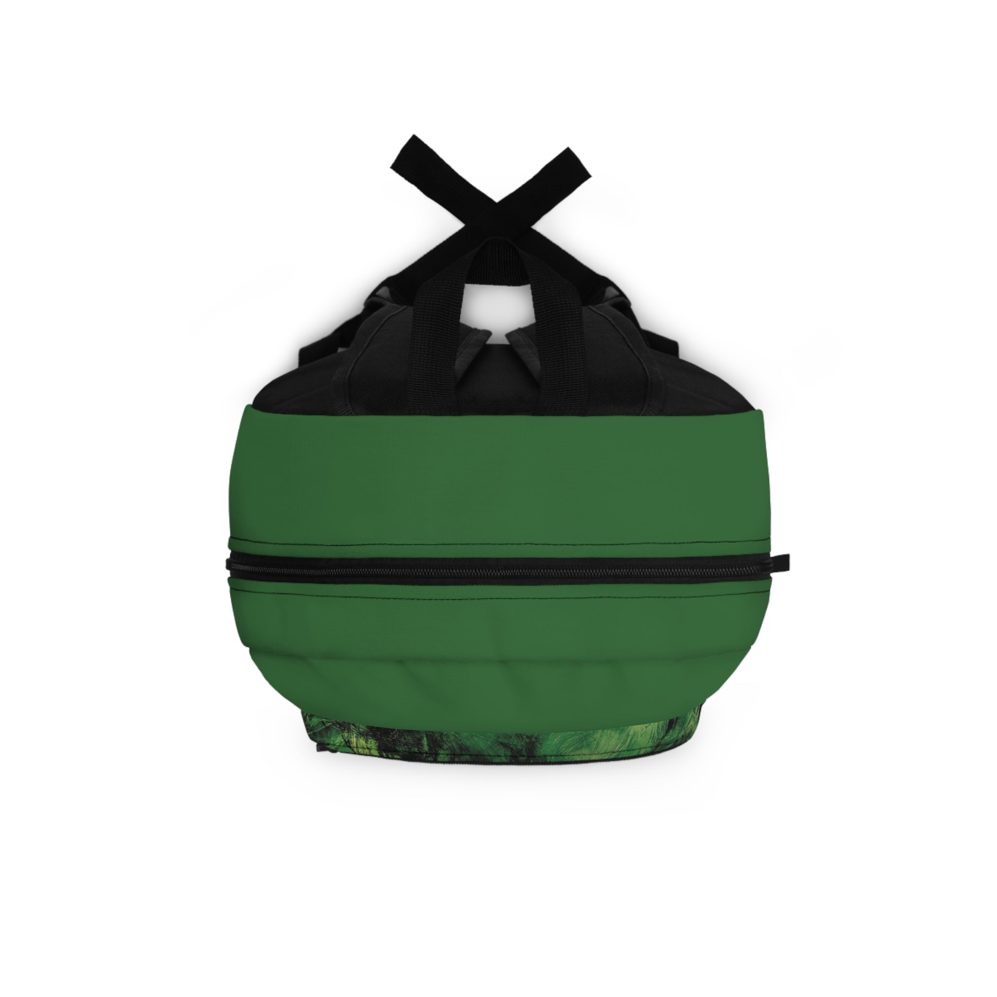 Glowing Green Skull Art Print, Green Backpack
