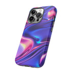 Coque de téléphone vibrante avec motif de vagues colorées, coque robuste et élégante, cadeau unique pour elle, accessoires de téléphone