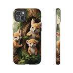 Étui de téléphone à imprimé bébé animal des bois