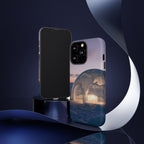 Coque de téléphone Arctic Igloo, paysage enneigé au crépuscule