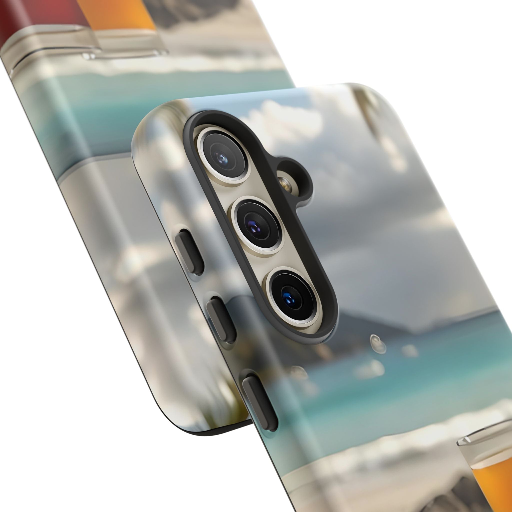 Tropical Beach Picnic View, Phone Case