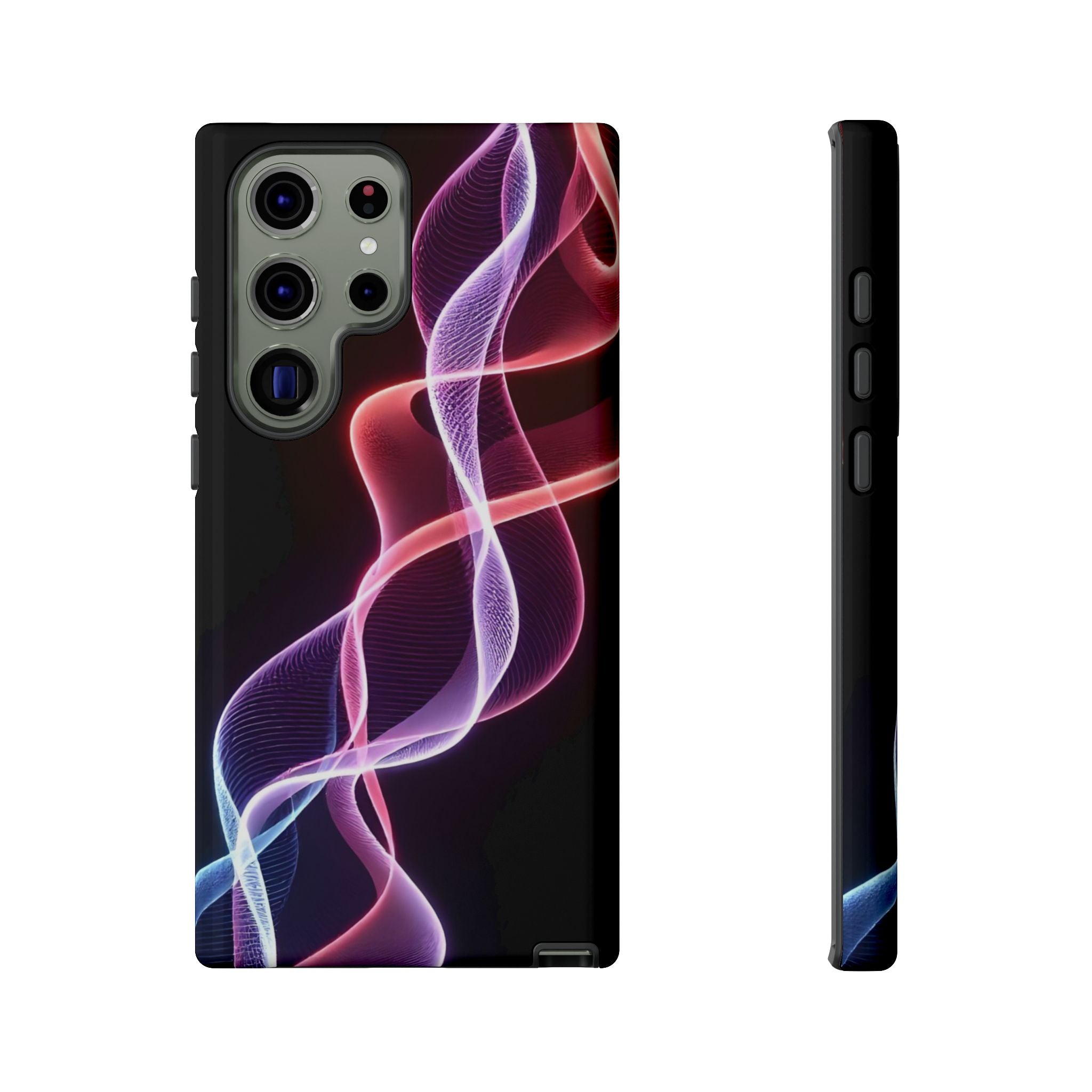 Stylish Phone Case with Vibrant Wave Design, Tough Cases, Phone Accessories, Unique Gift, Trendy Tech, Fashionable Protection