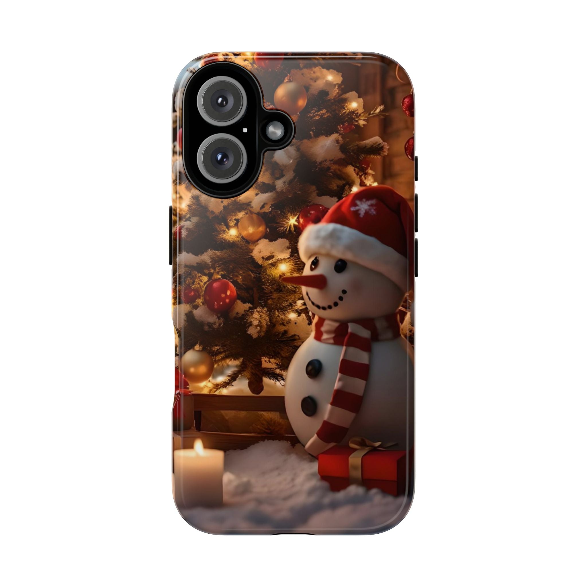 Christmas Snowman Phone Case, Tough Cases Cute Holiday Gift, Winter Aesthetic Phone Cover, Snowman Decor, Christmas Phone Accessories