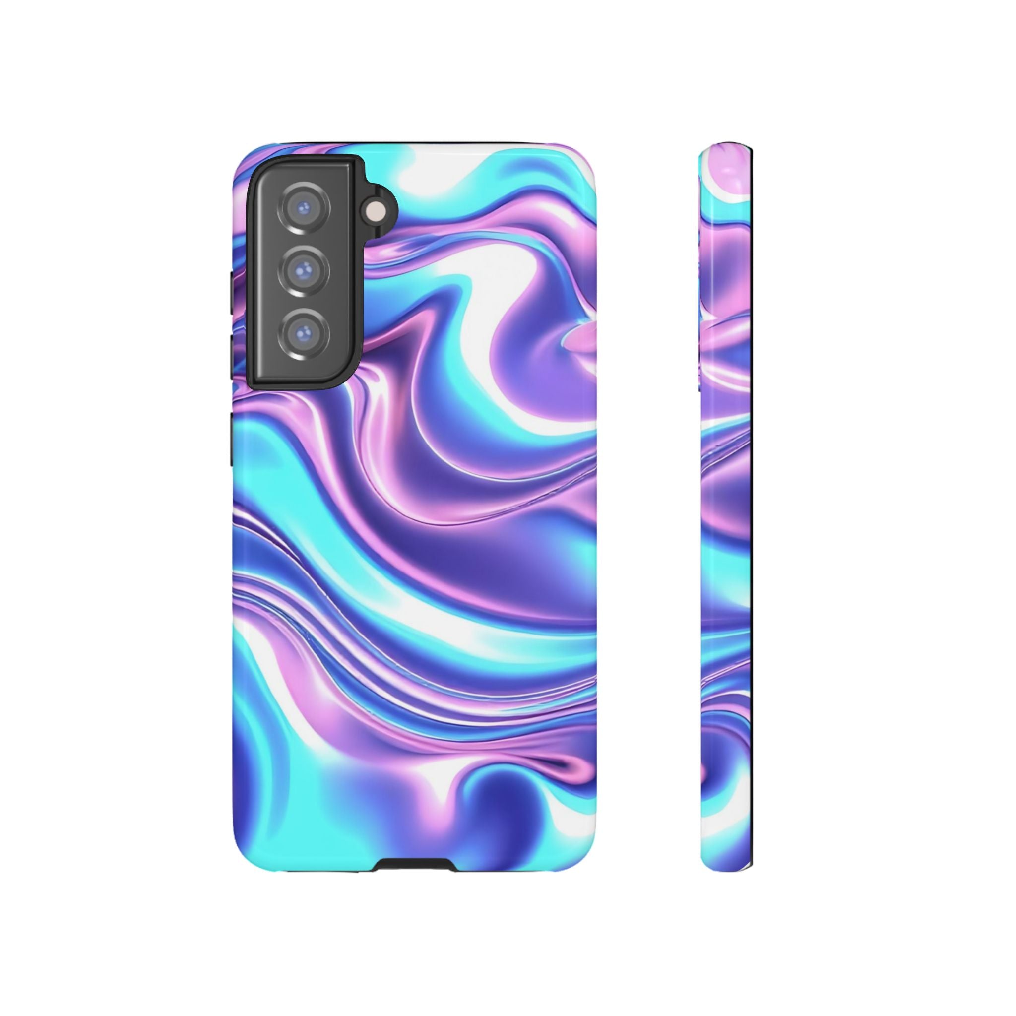Colorful Phone Case, Tough Case, Swirl Design Phone Cover, Vibrant Phone Accessory, Gift for Her, Trendy Mobile Protection