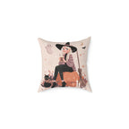 Cozy Witch Fall Design, Decorative Pillow