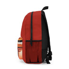 Red Sports Car Sunset Drive Print, Red Backpack