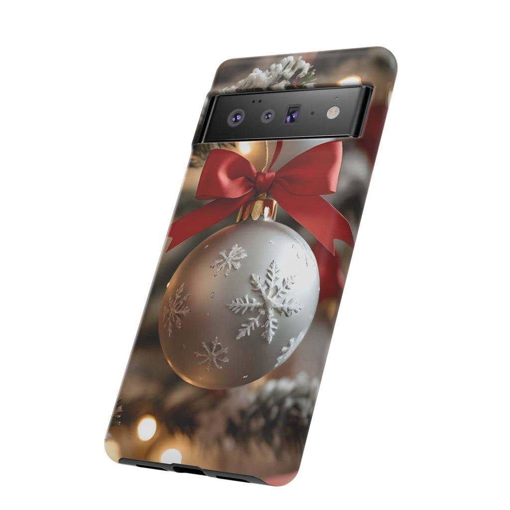 Christmas Phone Case with Seasonal Ornament Design