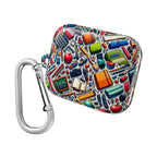 Colorful School Supplies Pattern, AirPods Case