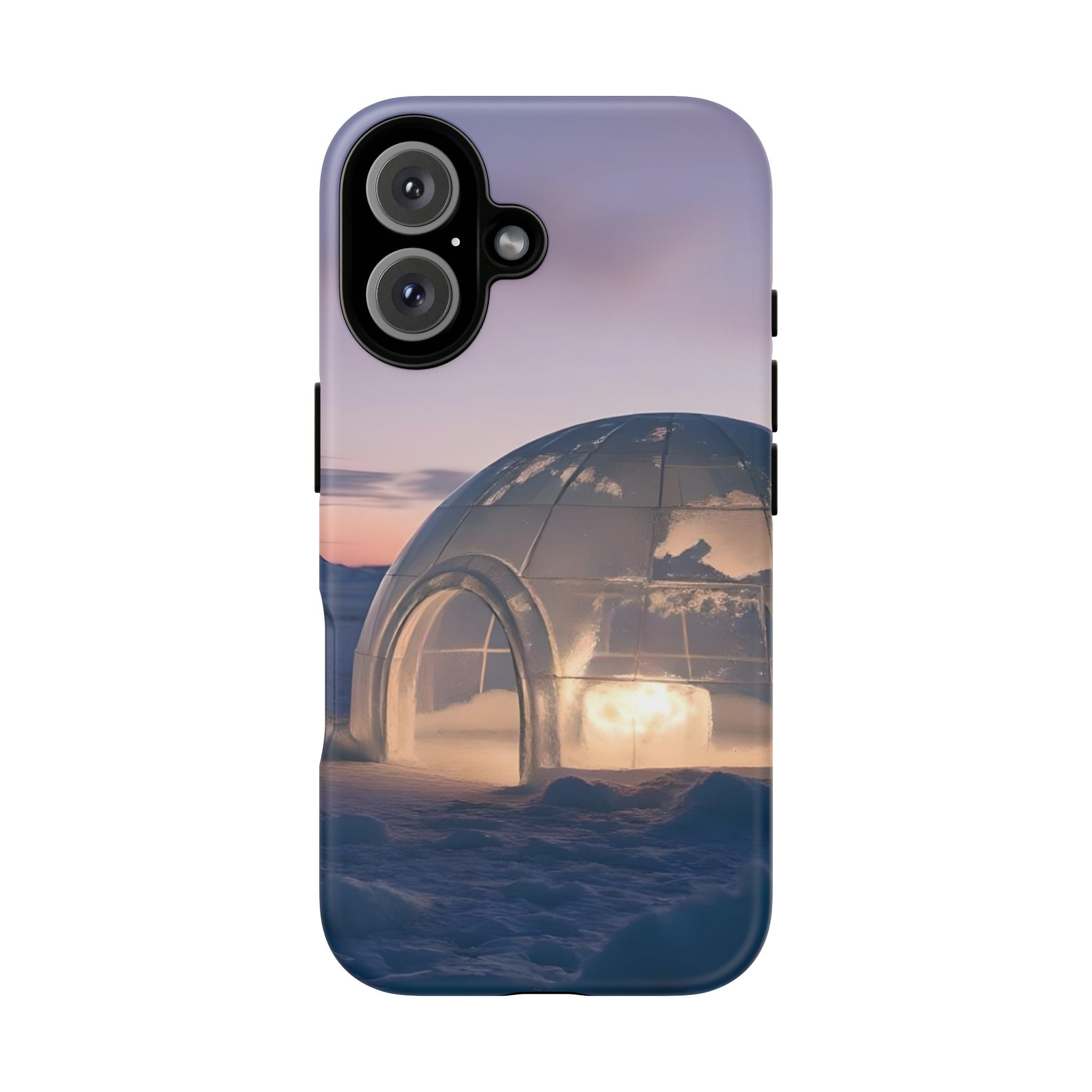 Stylish Phone Case with Igloo Design, Tough Cases for Outdoor Lovers, Unique Gift for Adventurers, Phone Cover for Winter, Protective Cases