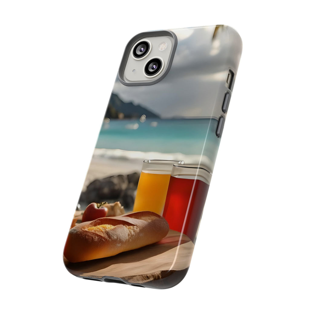 Tropical Beach Picnic View, Phone Case