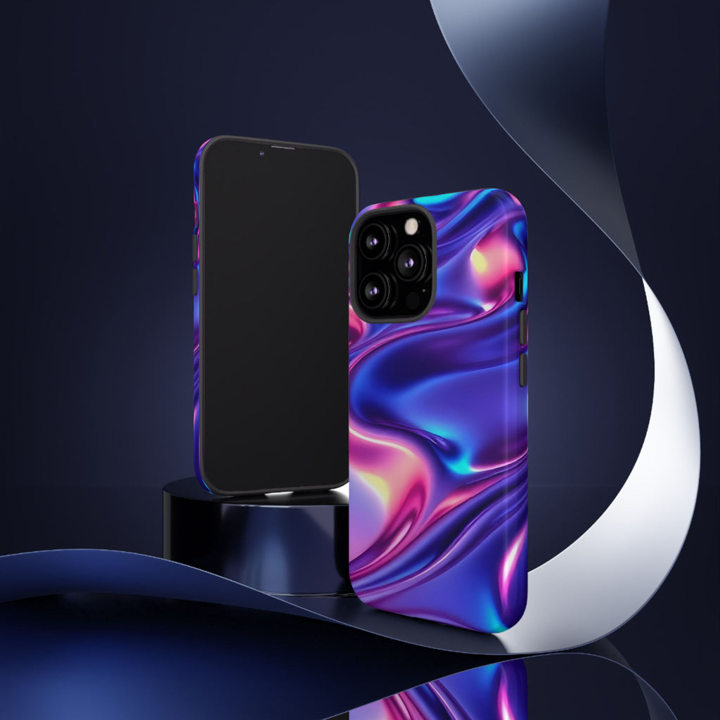 Vibrant Phone Case with Colorful Wave Design, Tough Phone Cover, Stylish Smartphone Case, Unique Gift for Her, Phone Accessories