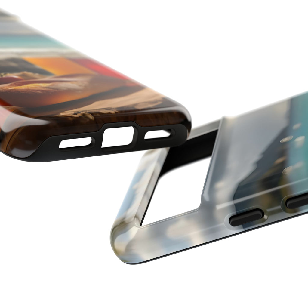 Tropical Beach Picnic View, Phone Case