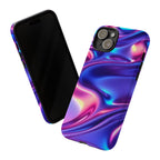 Coque de téléphone vibrante avec motif de vagues colorées, coque robuste et élégante, cadeau unique pour elle, accessoires de téléphone