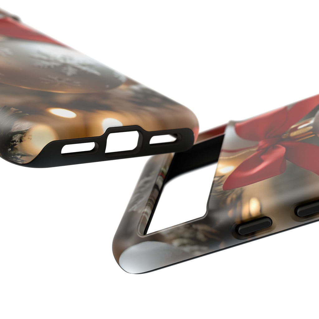 Christmas Phone Case with Seasonal Ornament Design