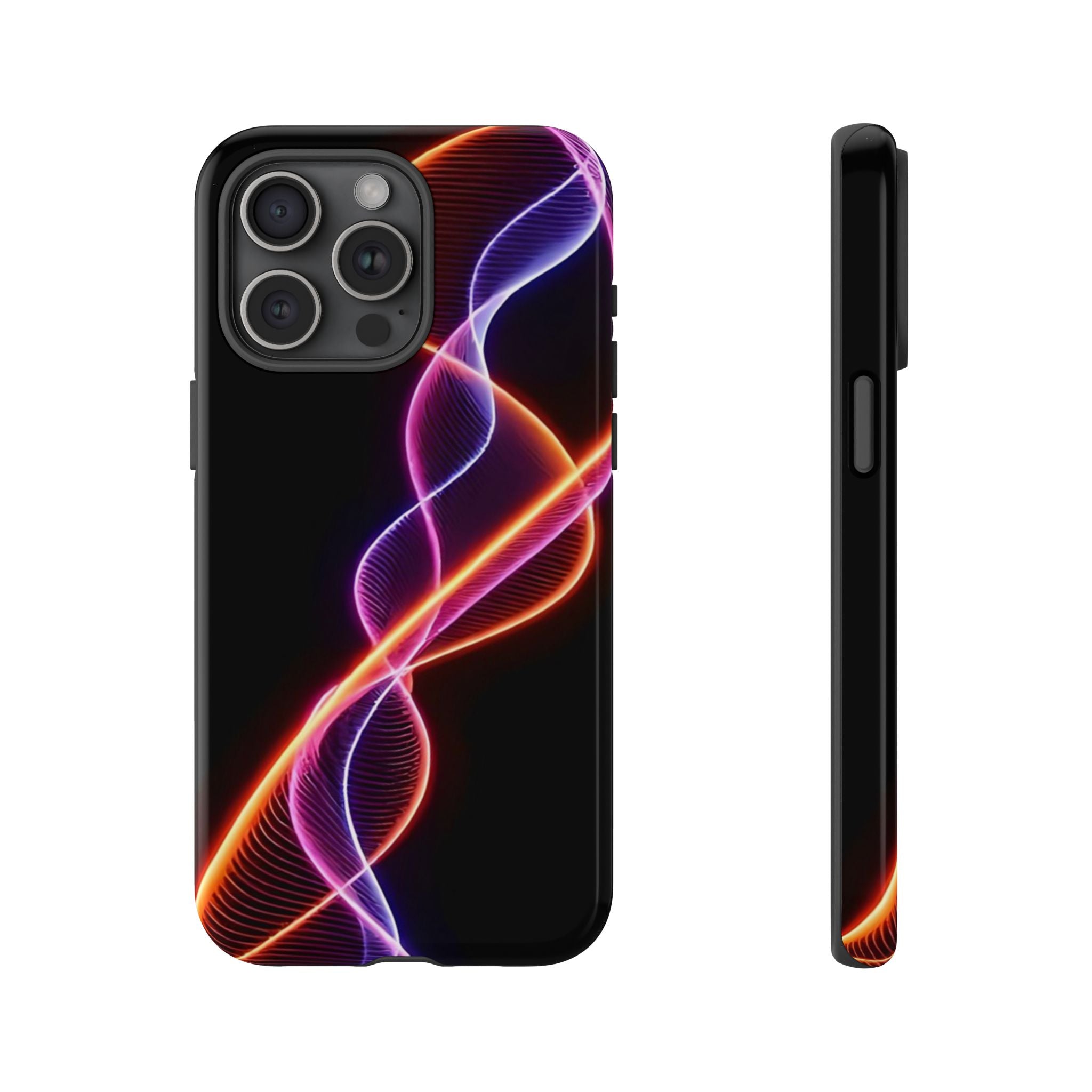 Vibrant Phone Case with Abstract Light Design, Artistic Phone Cover, Modern Tech Accessory, Gift for Tech Lovers, Personalized Phone Case