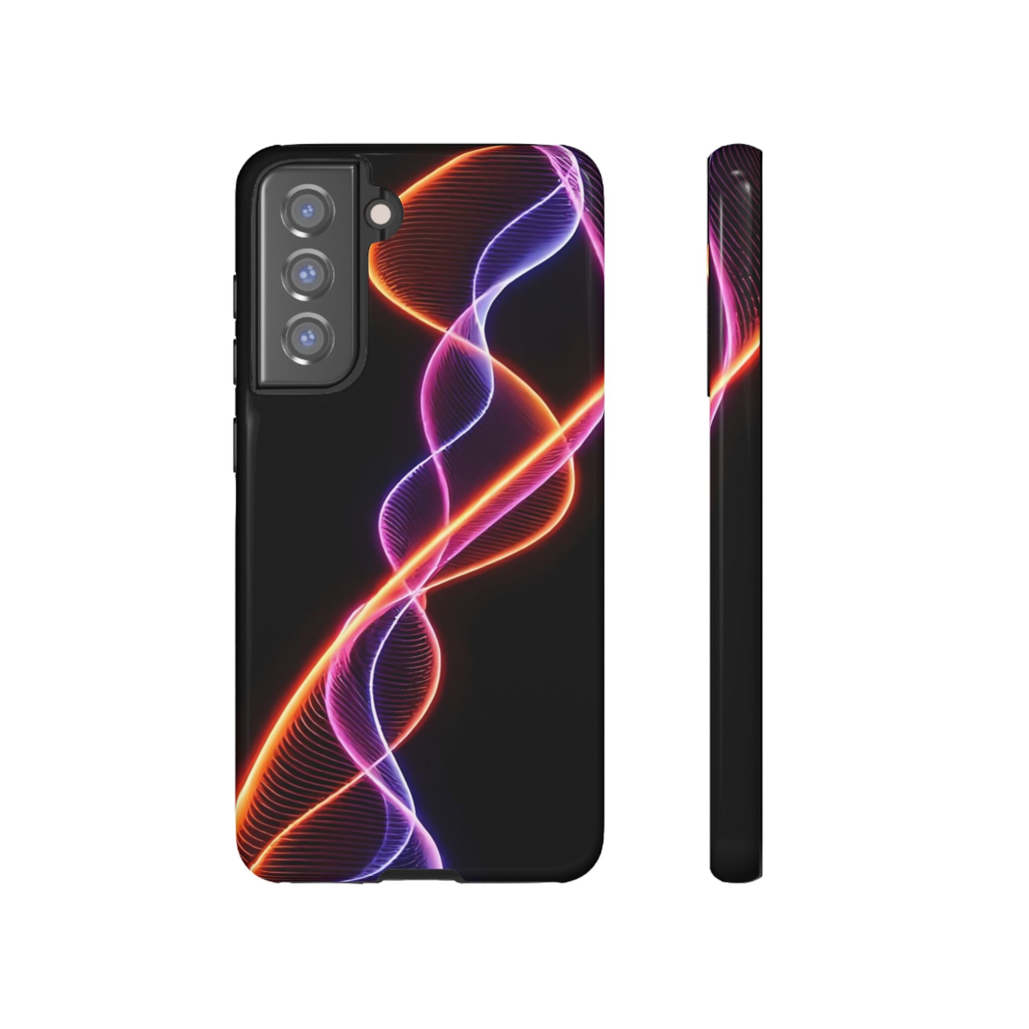 Vibrant Phone Case with Abstract Light Design, Artistic Phone Cover, Modern Tech Accessory, Gift for Tech Lovers, Personalized Phone Case