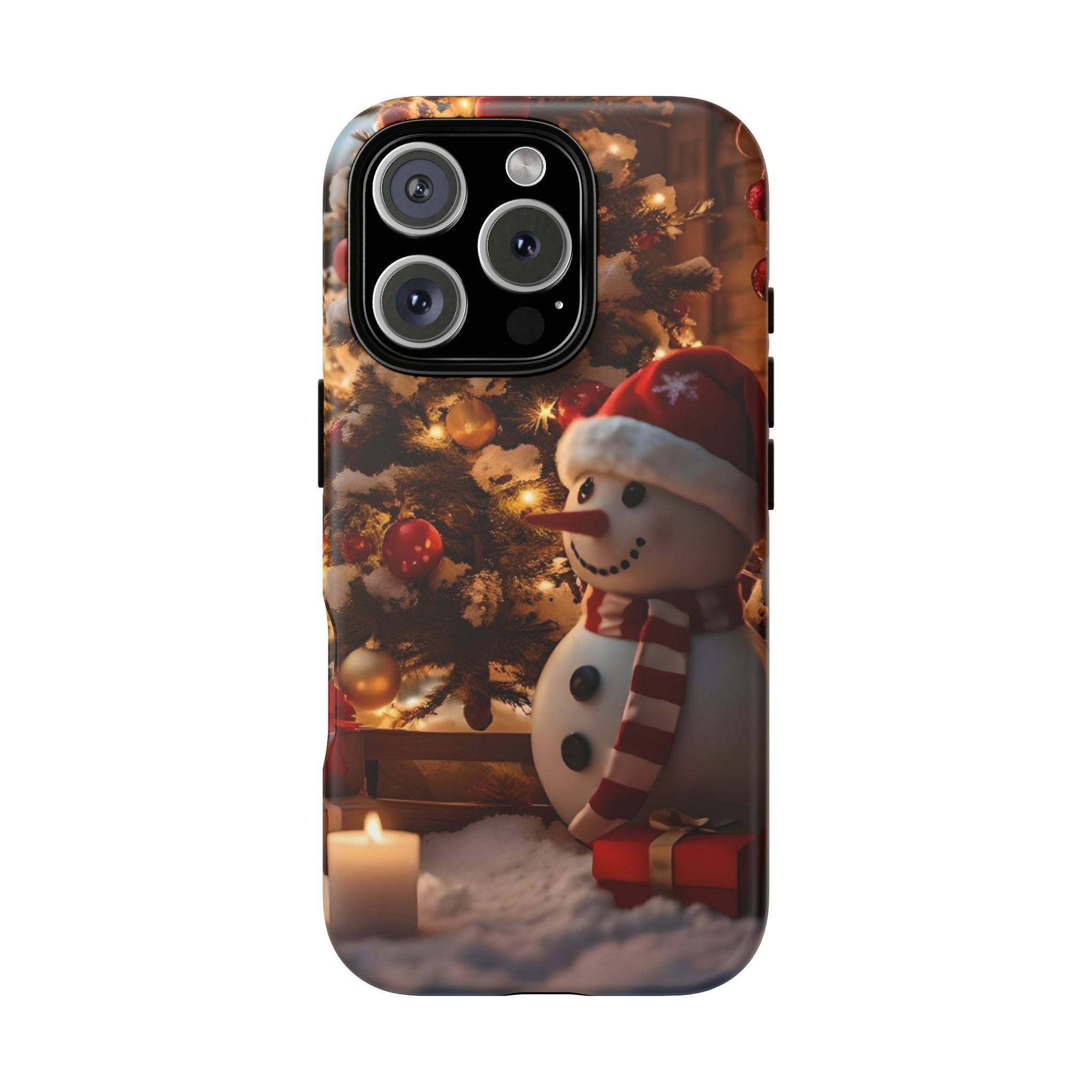 Christmas Snowman Phone Case, Tough Cases Cute Holiday Gift, Winter Aesthetic Phone Cover, Snowman Decor, Christmas Phone Accessories