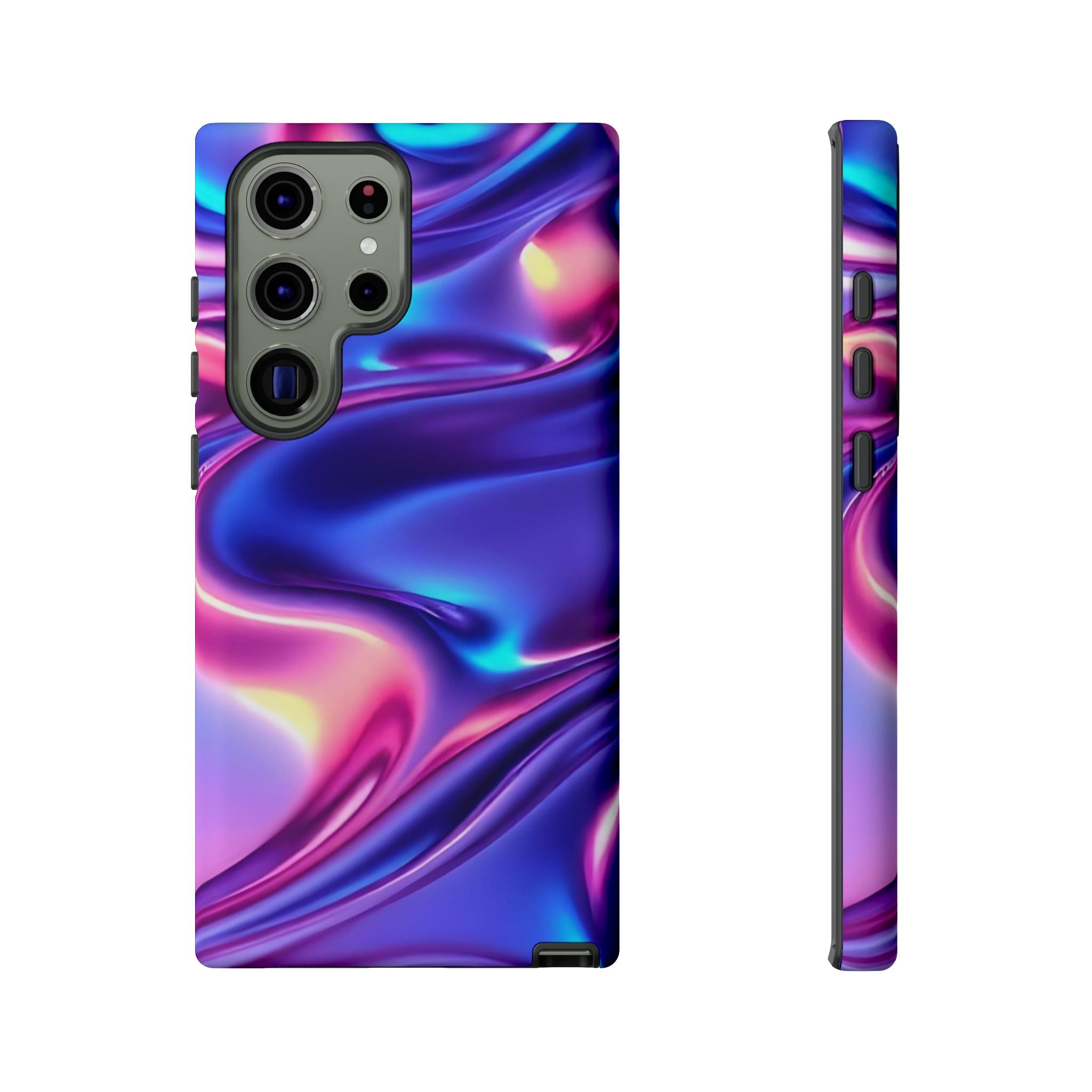 Vibrant Phone Case with Colorful Wave Design, Tough Phone Cover, Stylish Smartphone Case, Unique Gift for Her, Phone Accessories