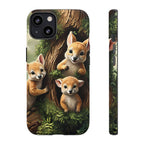 Étui de téléphone à imprimé bébé animal des bois