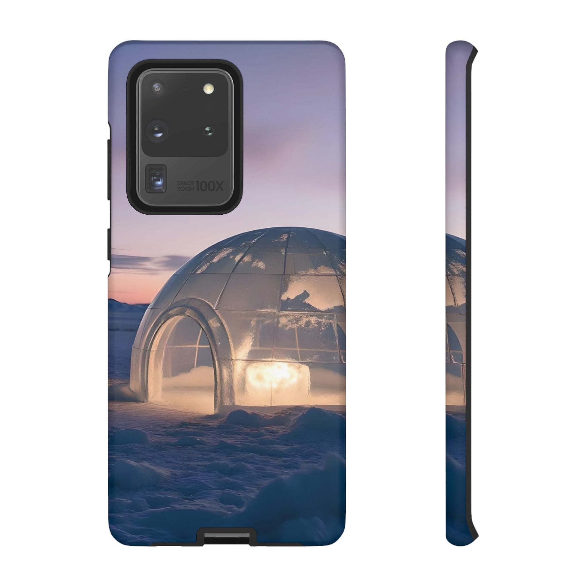 Stylish Phone Case with Igloo Design, Tough Cases for Outdoor Lovers, Unique Gift for Adventurers, Phone Cover for Winter, Protective Cases