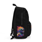 You Shall Not Pass Quote and Flaming Skull, Black Backpack
