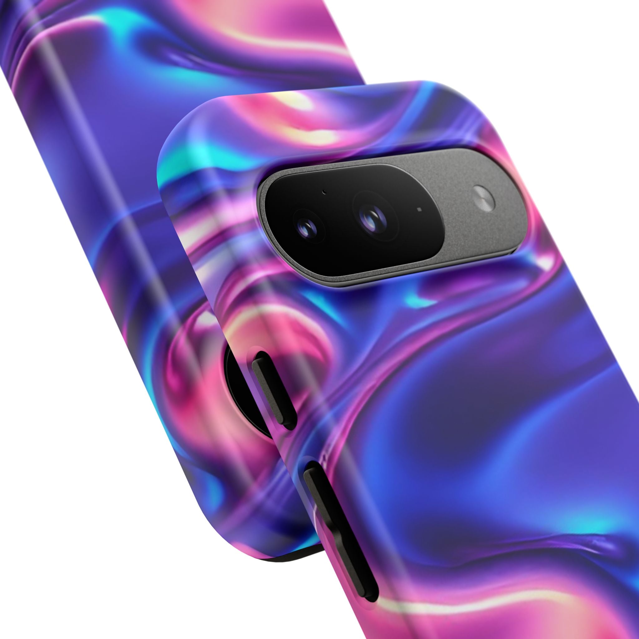 Vibrant Phone Case with Colorful Wave Design, Tough Phone Cover, Stylish Smartphone Case, Unique Gift for Her, Phone Accessories