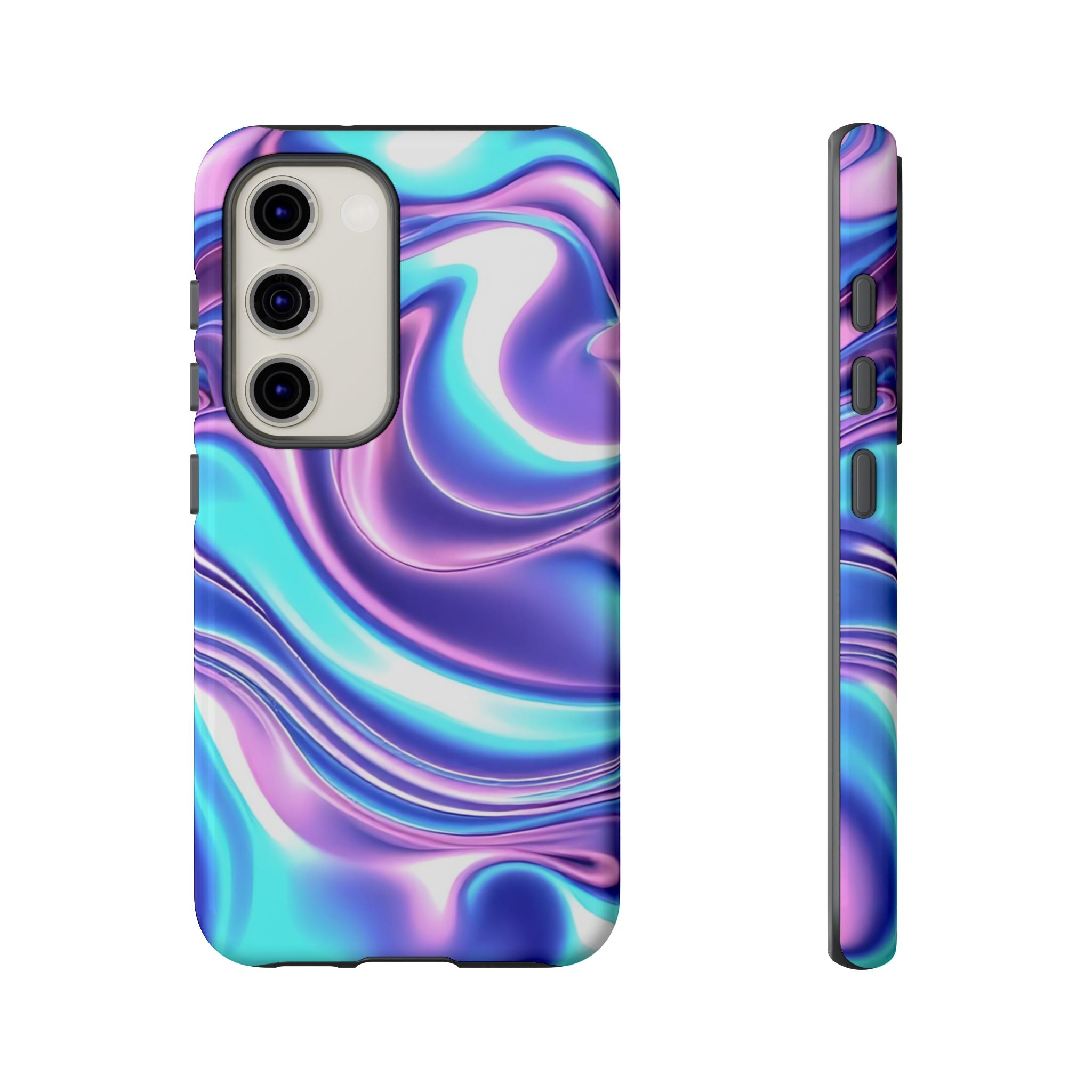 Colorful Phone Case, Tough Case, Swirl Design Phone Cover, Vibrant Phone Accessory, Gift for Her, Trendy Mobile Protection