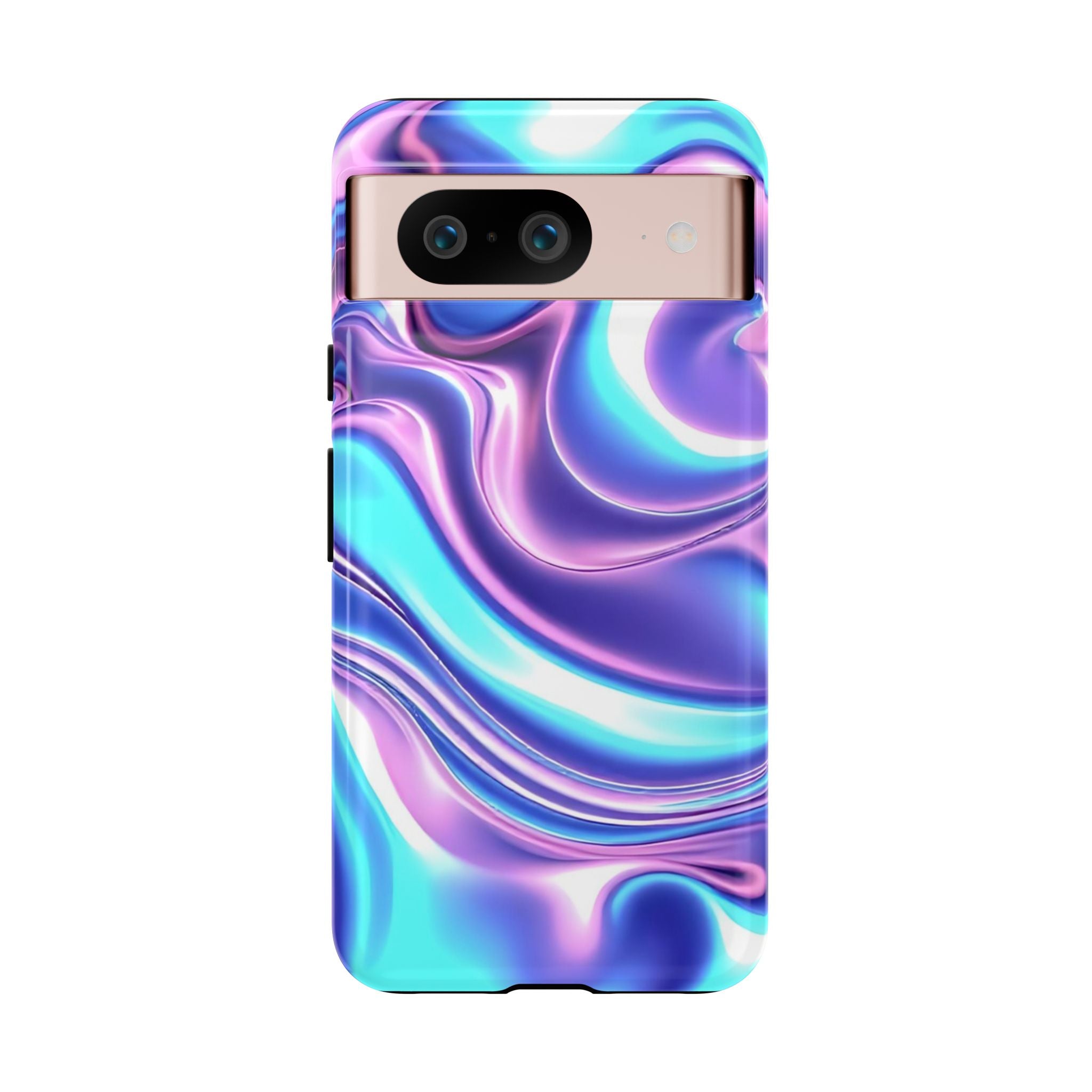 Colorful Phone Case, Tough Case, Swirl Design Phone Cover, Vibrant Phone Accessory, Gift for Her, Trendy Mobile Protection