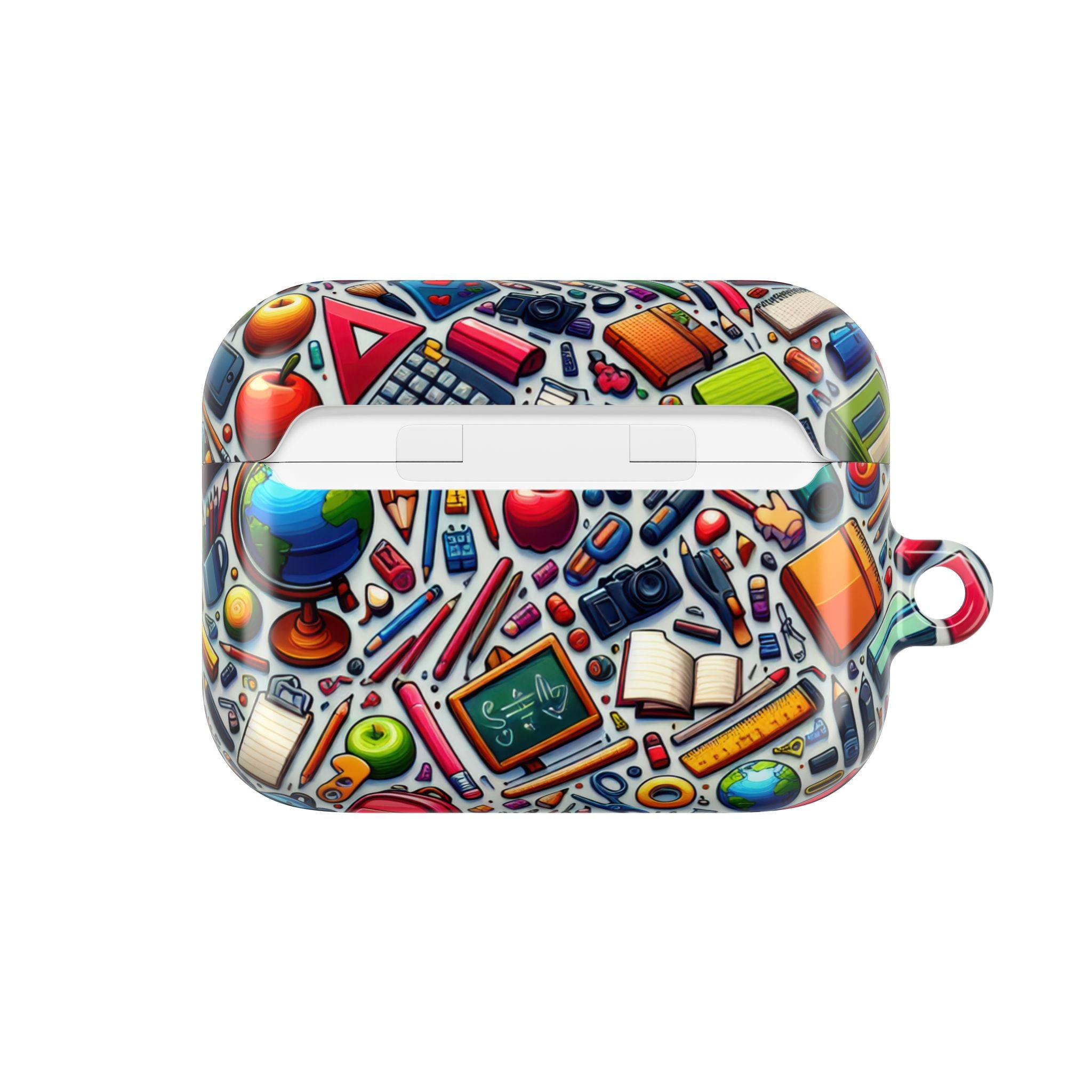Colorful School Supplies AirPod Cases, Student Gift, Teacher Appreciation, Back to School, Fun Accessories, Personalized Tech Cover