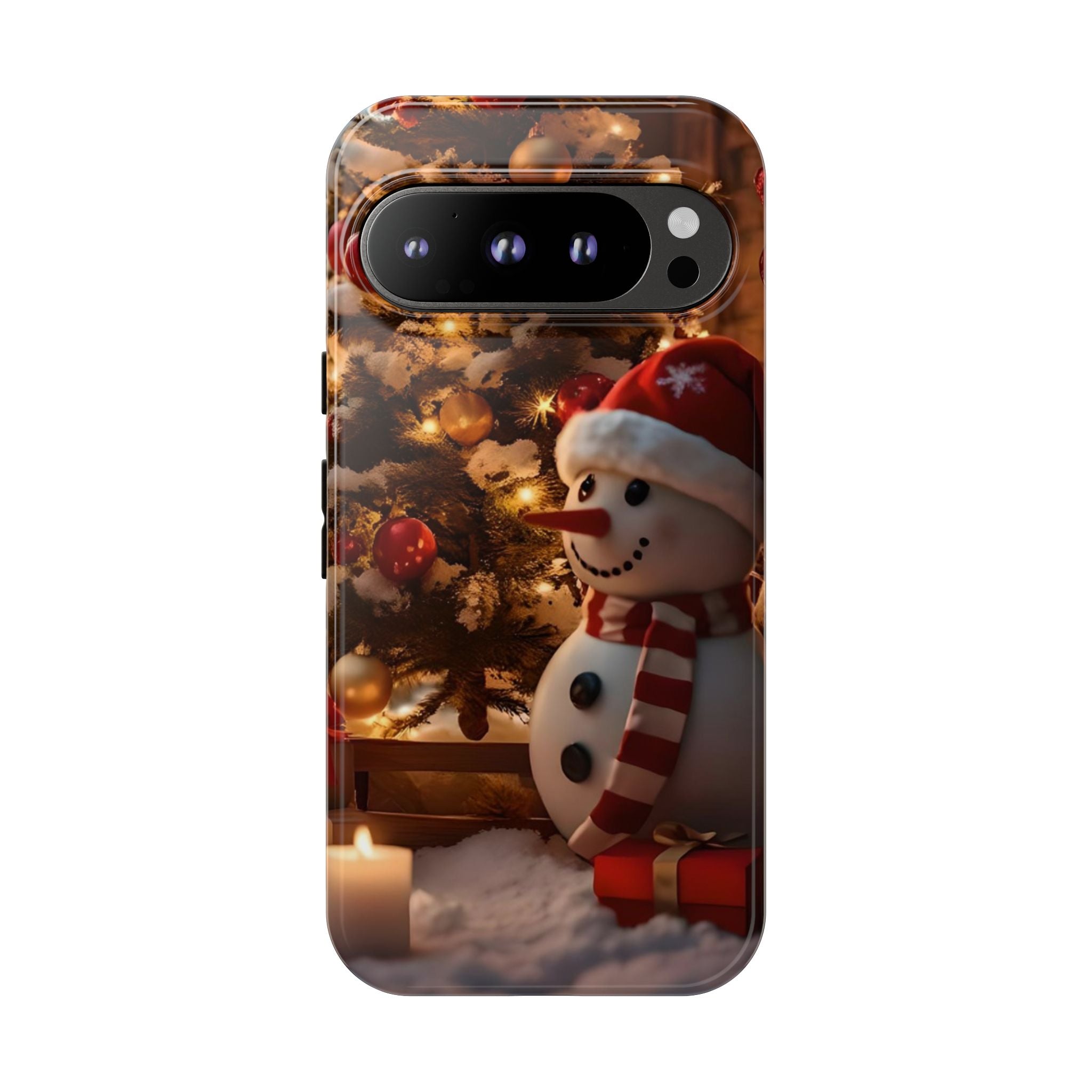 Christmas Snowman Phone Case, Tough Cases Cute Holiday Gift, Winter Aesthetic Phone Cover, Snowman Decor, Christmas Phone Accessories