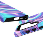 Coque de téléphone colorée, résistante, motif tourbillonnant, accessoire de téléphone dynamique, cadeau pour elle, protection mobile tendance