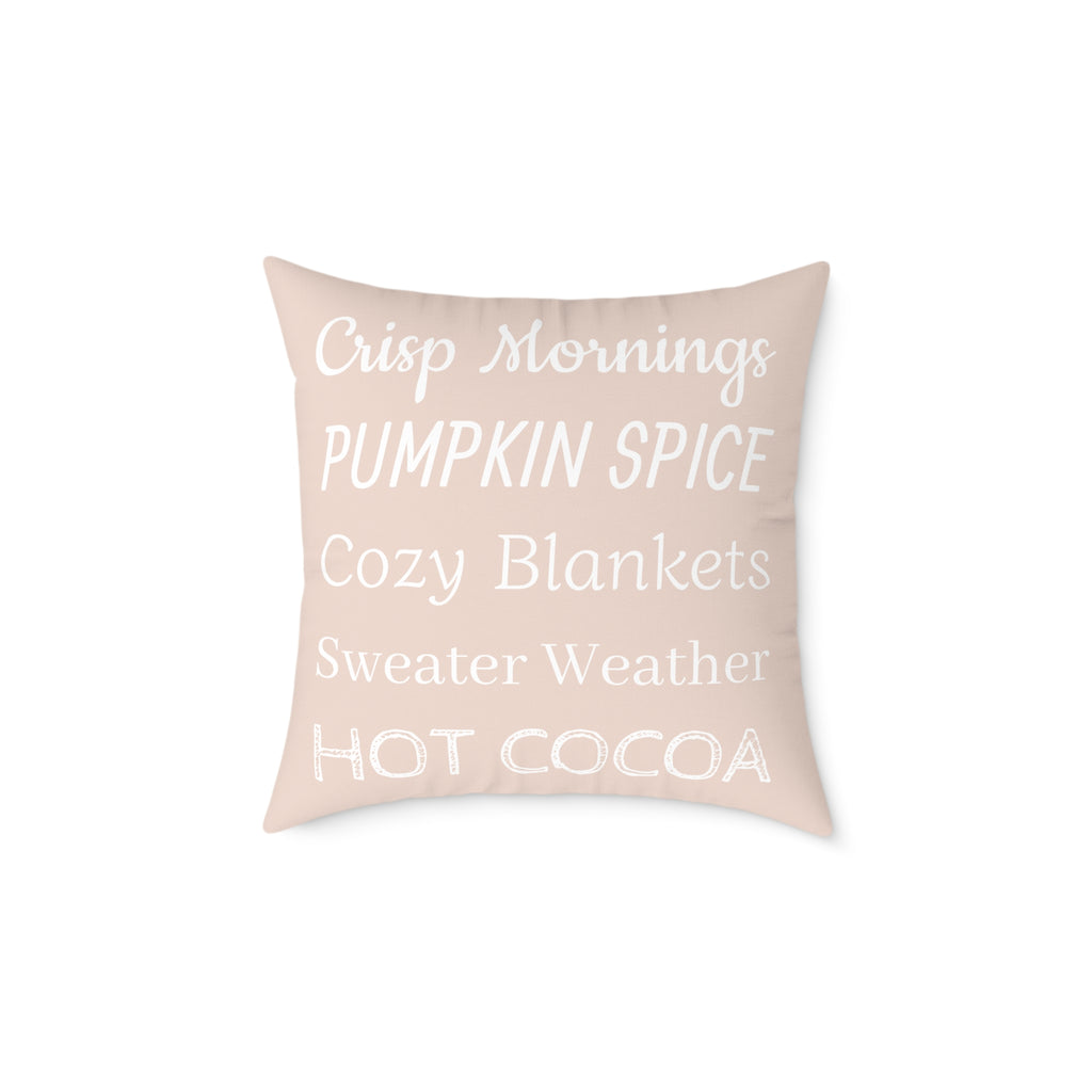 Cozy Witch Fall Design, Decorative Pillow