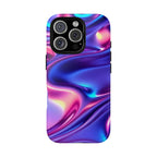 Coque de téléphone vibrante avec motif de vagues colorées, coque robuste et élégante, cadeau unique pour elle, accessoires de téléphone