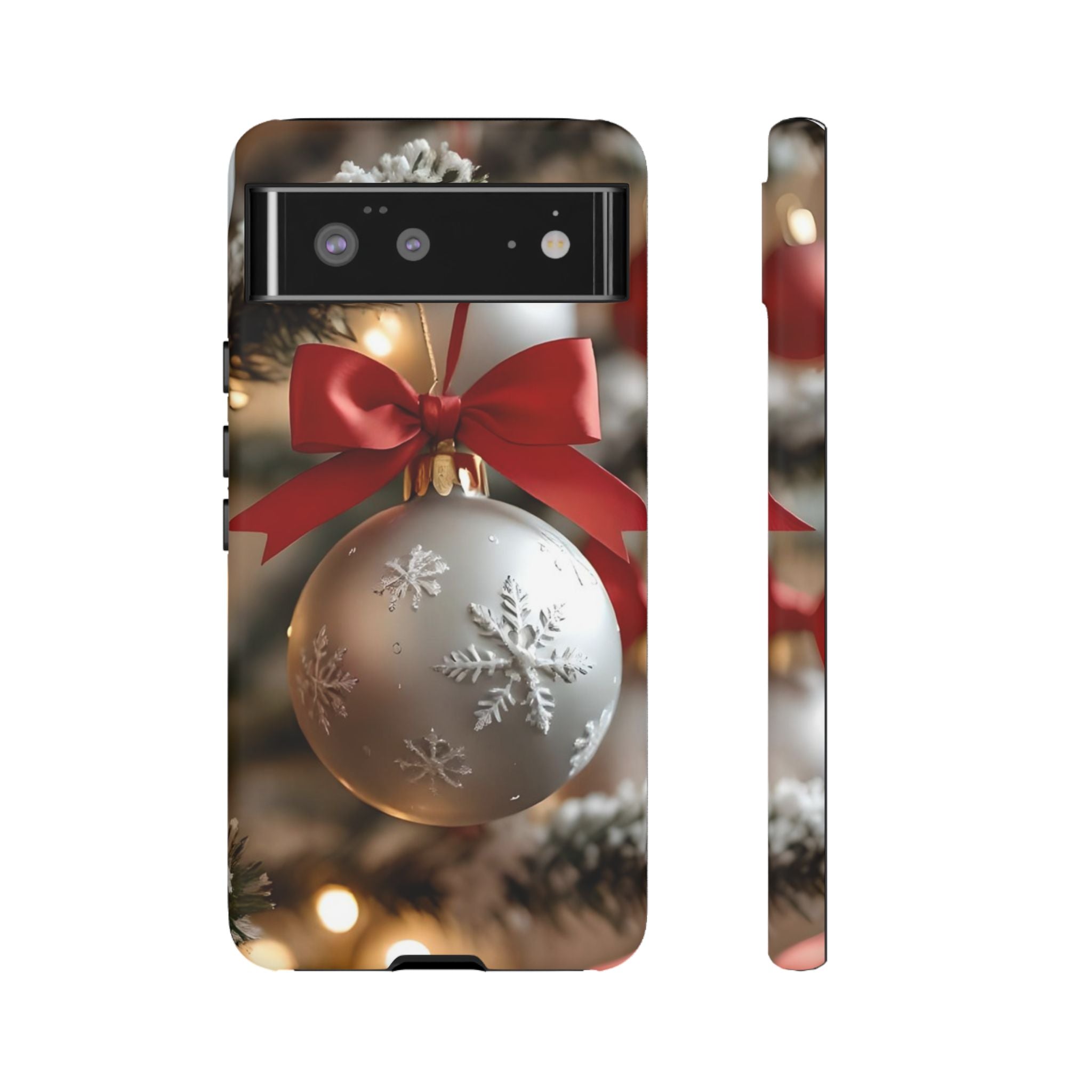 Christmas Phone Case with Seasonal Ornament Design, Festive Mobile Cover, Holiday Gift for Friends and Family, Winter Accessories, [...]