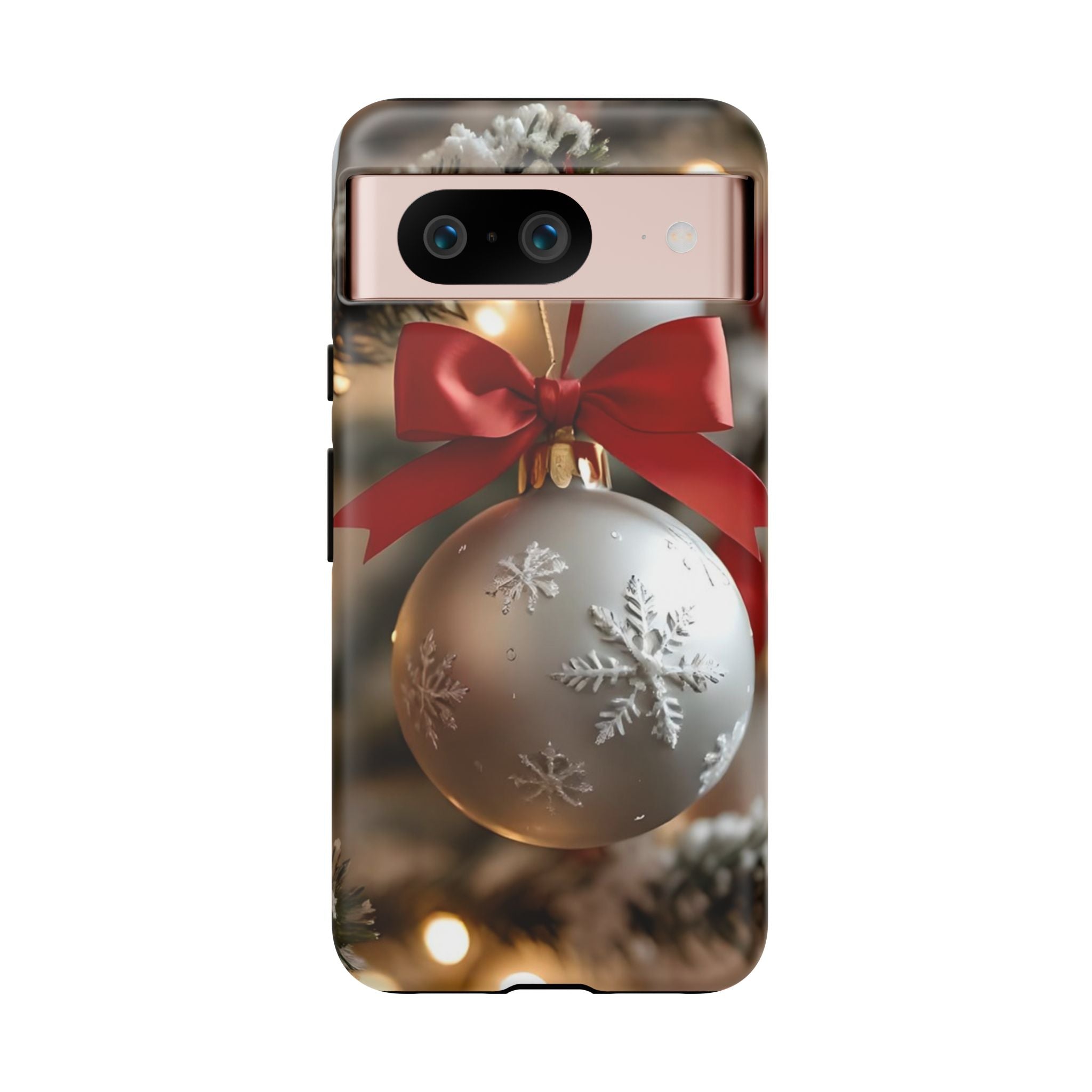 Christmas Phone Case with Seasonal Ornament Design, Festive Mobile Cover, Holiday Gift for Friends and Family, Winter Accessories, [...]