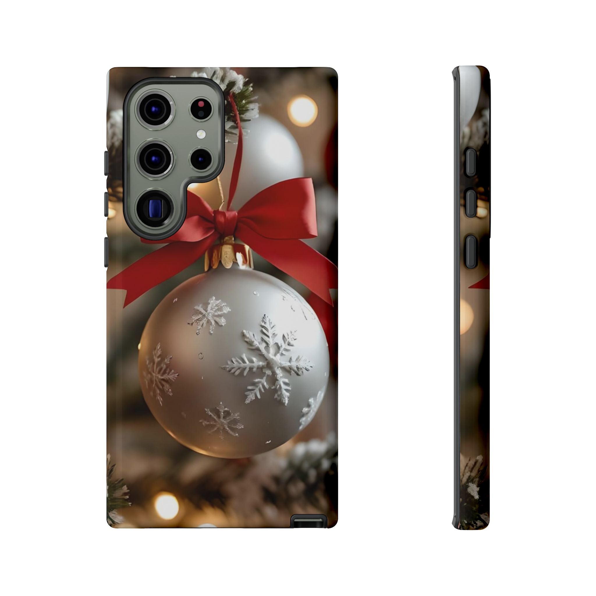 Christmas Phone Case with Seasonal Ornament Design, Festive Mobile Cover, Holiday Gift for Friends and Family, Winter Accessories, [...]