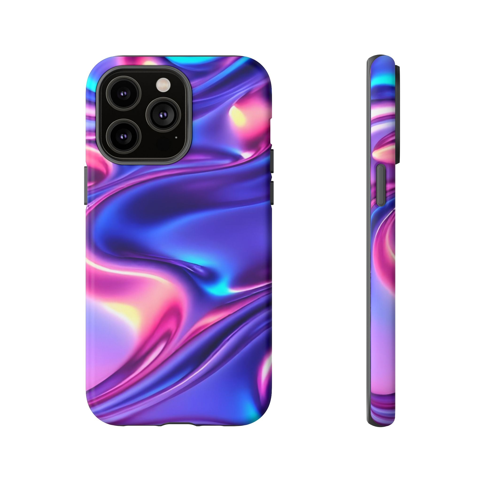 Vibrant Phone Case with Colorful Wave Design, Tough Phone Cover, Stylish Smartphone Case, Unique Gift for Her, Phone Accessories