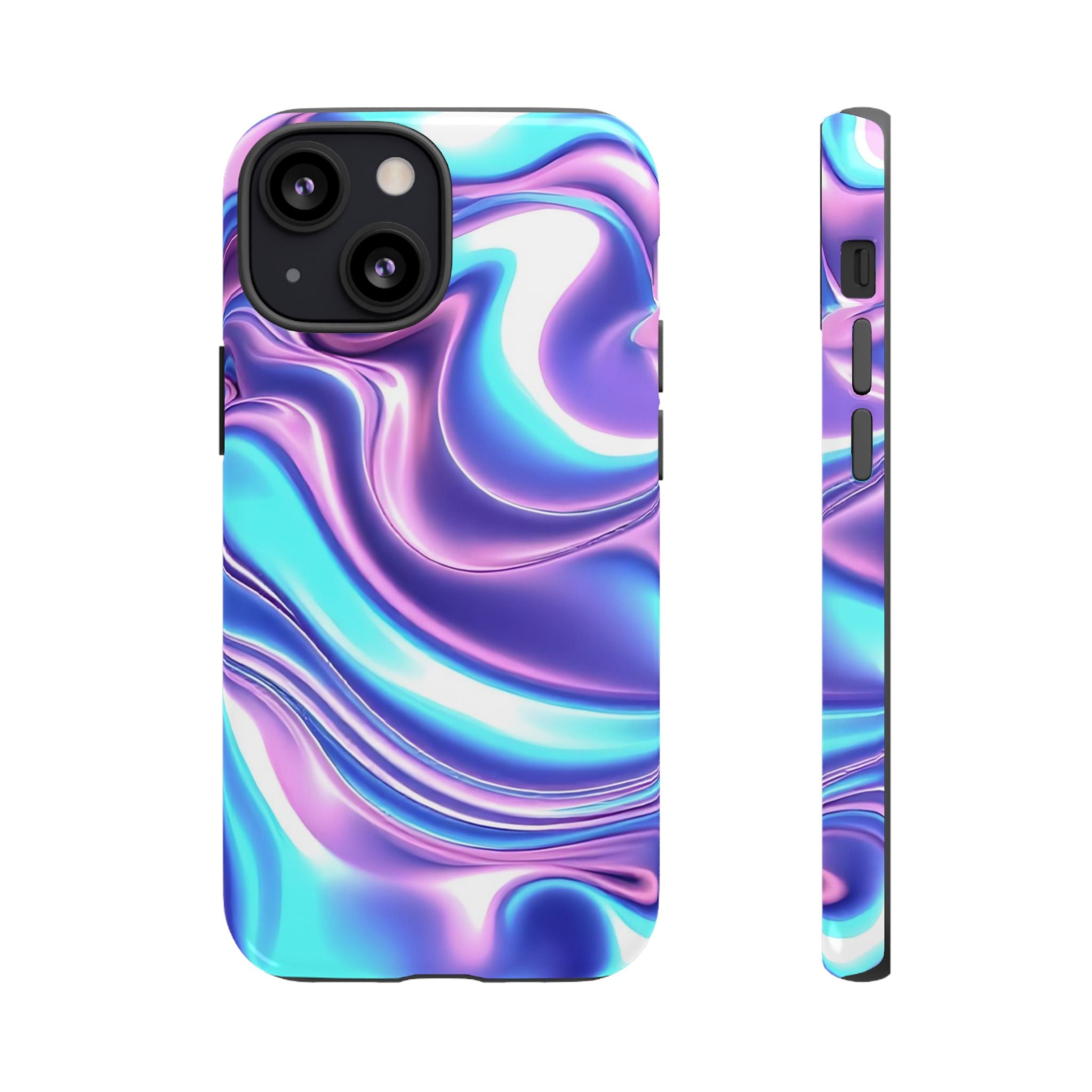 Colorful Phone Case, Tough Case, Swirl Design Phone Cover, Vibrant Phone Accessory, Gift for Her, Trendy Mobile Protection