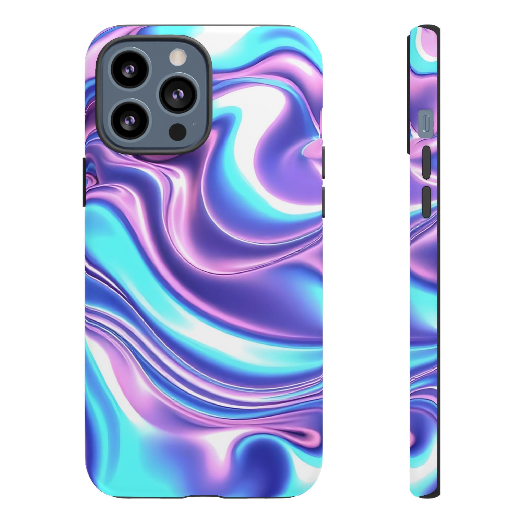 Colorful Phone Case, Tough Case, Swirl Design Phone Cover, Vibrant Phone Accessory, Gift for Her, Trendy Mobile Protection